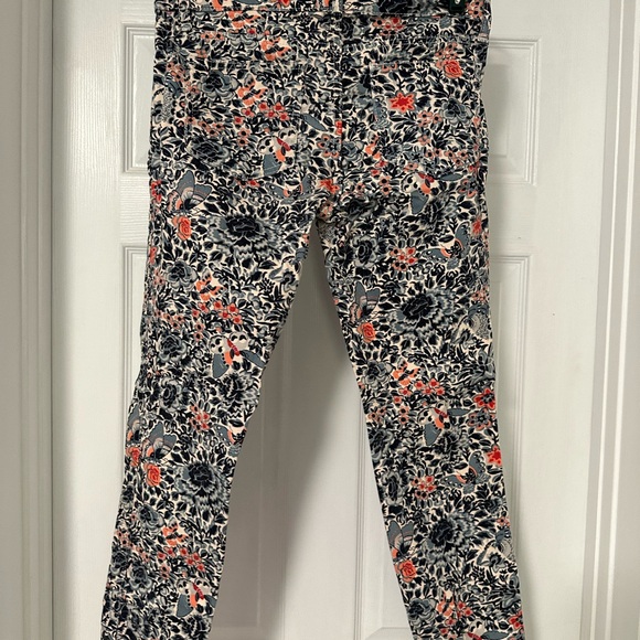 Tory Burch butterfly and floral pants size 28 - Picture 2 of 9